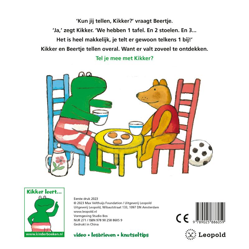 Kikker leert tellen / Kikker achterkant