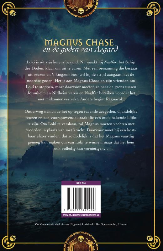 Het schip der doden / Magnus Chase en de goden van Asgard / 3 achterkant