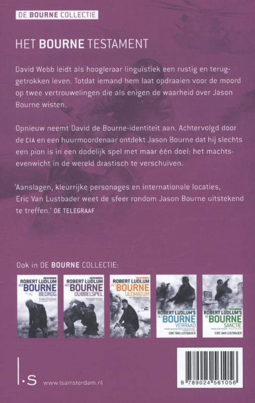 Het Bourne testament / De Bourne collectie achterkant