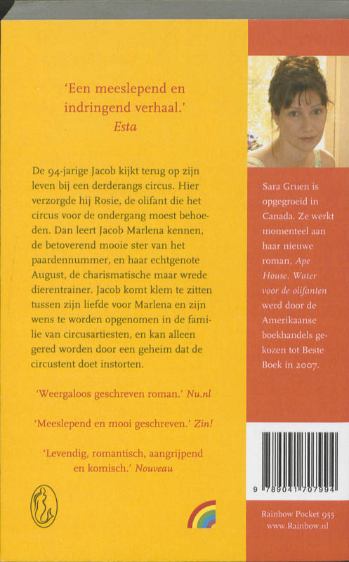 Water voor de olifanten / Rainbow pocketboeken / 958 achterkant