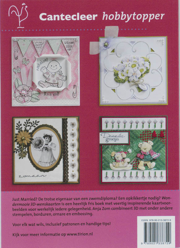 Wondermooie 3D Wenskaarten achterkant