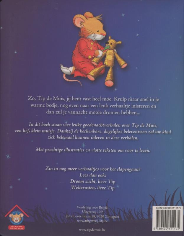 Slaap lekker, lieve Tip / Tip de muis achterkant