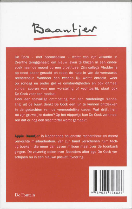 De Cock En De Wurger Op Zondag achterkant