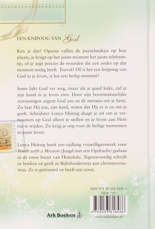 Een knipoog van God achterkant