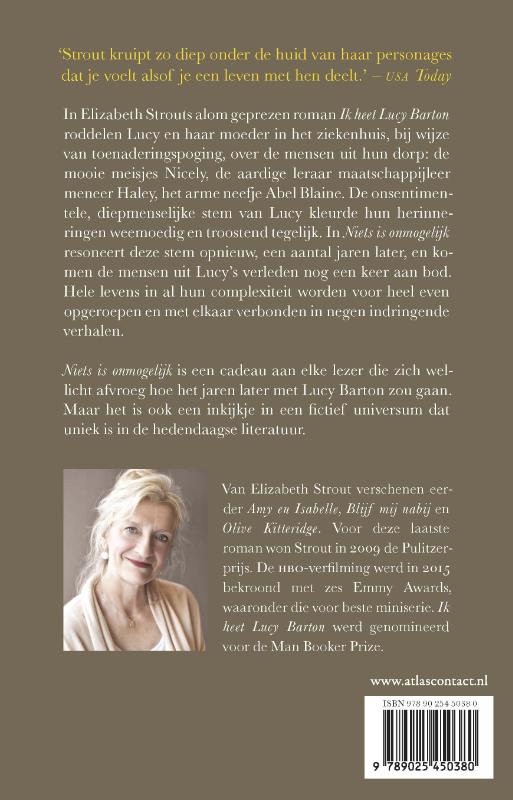 Niets is onmogelijk / Lucy Barton / 2 achterkant