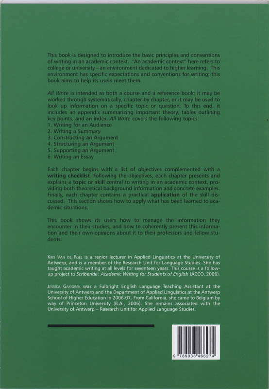 All write achterkant