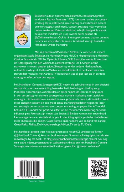 Handboek content strategie achterkant