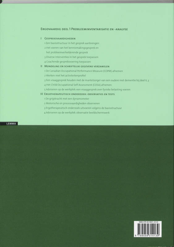 Probleeminventarisatie En Analyse achterkant