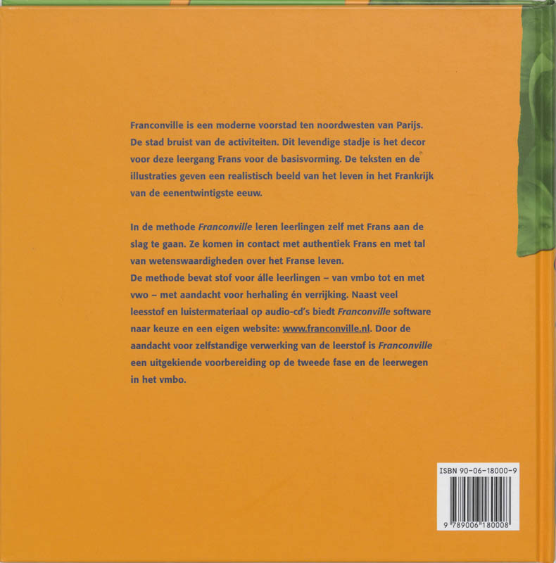 Livre de textes 1 Vmbo Franconville achterkant