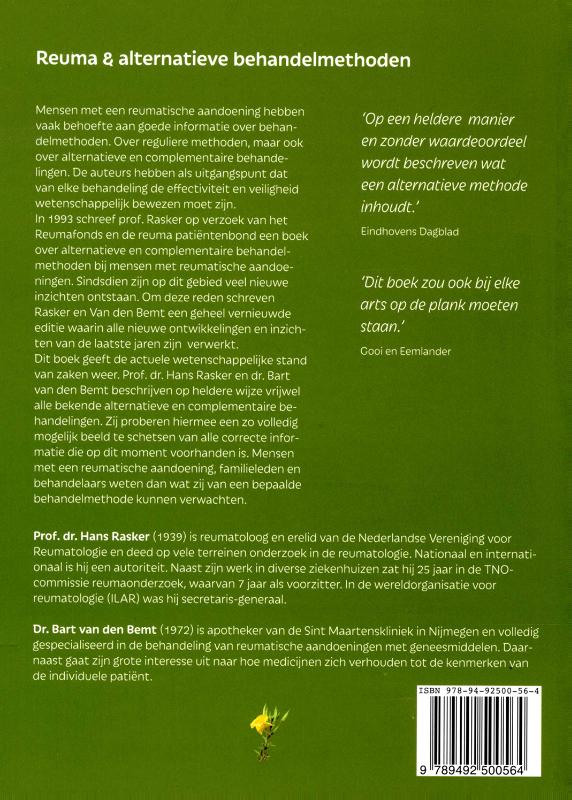 Reuma & alternatieve behandelmethoden achterkant