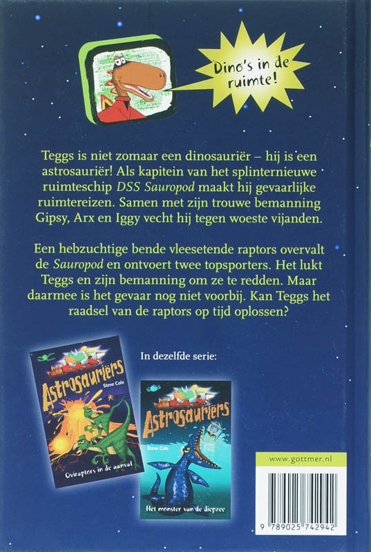 Het raadsel van de raptors / Astrosauriërs achterkant