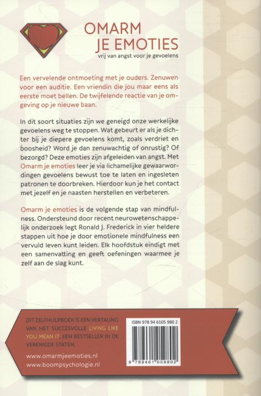 Omarm je emoties achterkant