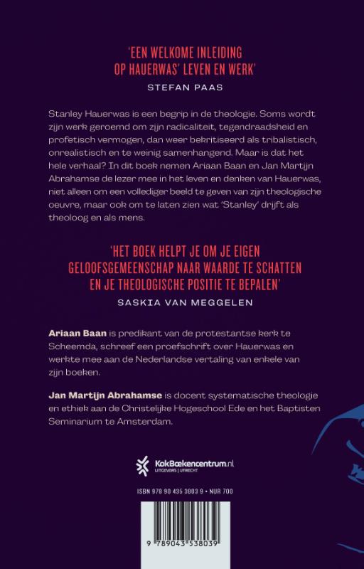 Stanley Hauerwas achterkant