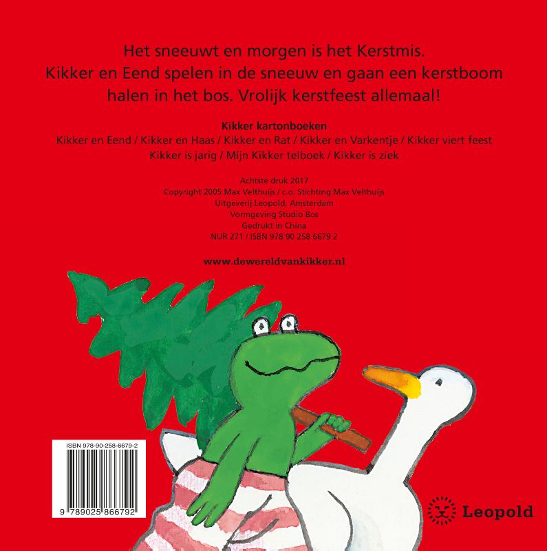 Kerstfeest met Kikker achterkant