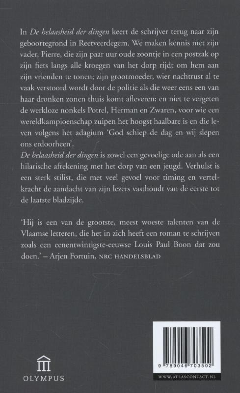 De helaasheid der dingen achterkant