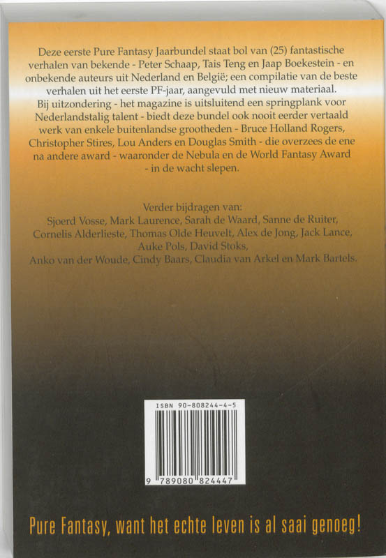 Pure Fantasy Jaarbundel achterkant