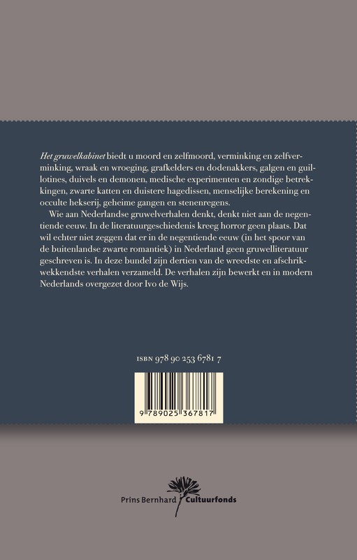 Het gruwelkabinet achterkant