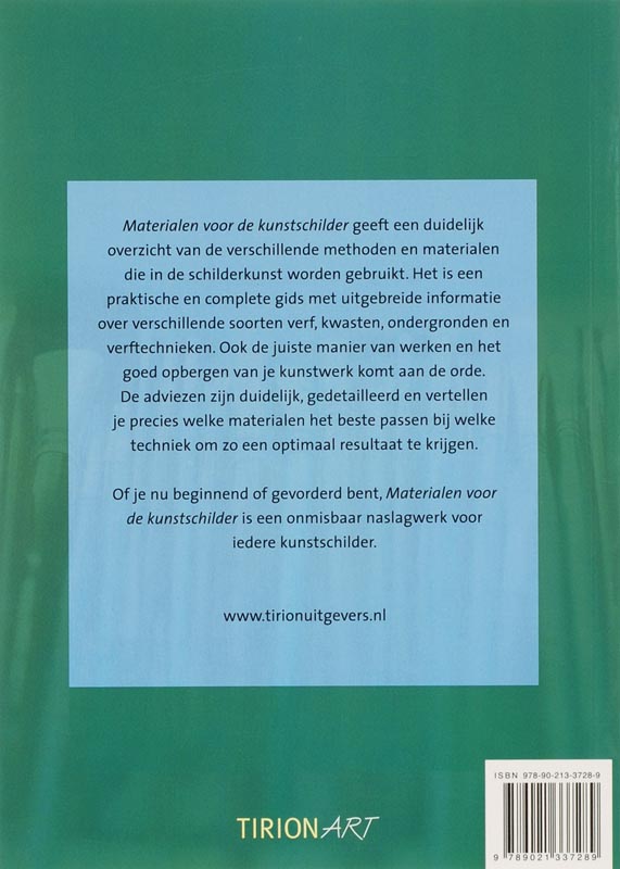 Materialen Voor De Kunstschilder achterkant