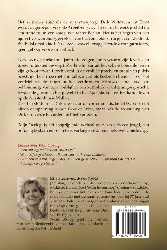 Mijn oorlog achterkant