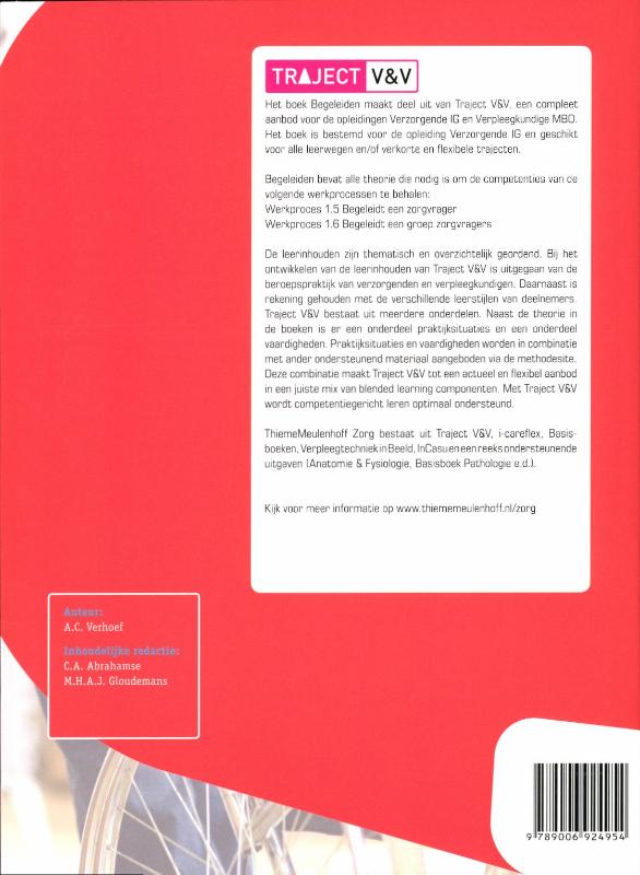 Traject Zorg & Welzijn  -  Begeleiden niveau 3 achterkant