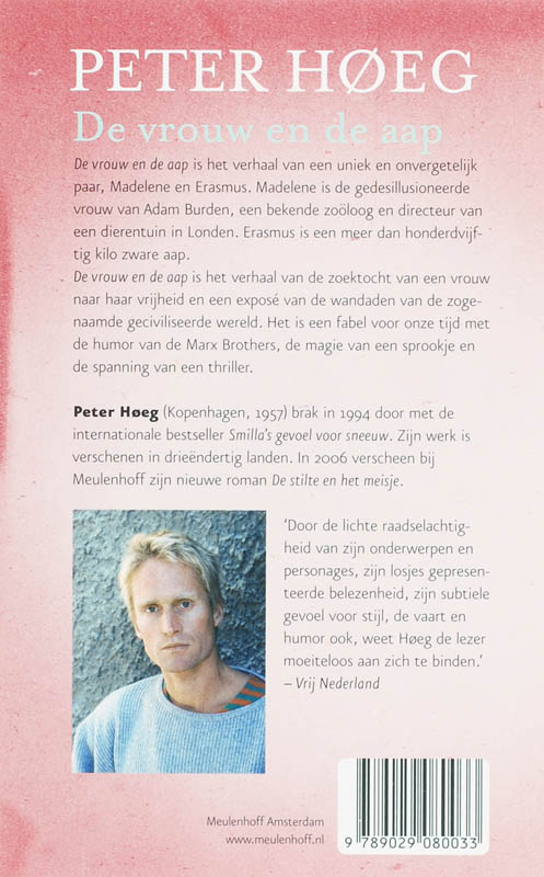 De vrouw en de aap achterkant