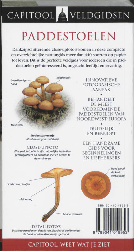 Capitool Veldgids Paddestoelen achterkant