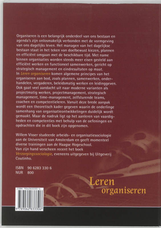 Leren organiseren achterkant