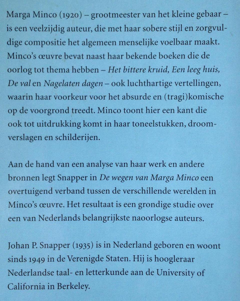 De wegen van Marga Minco