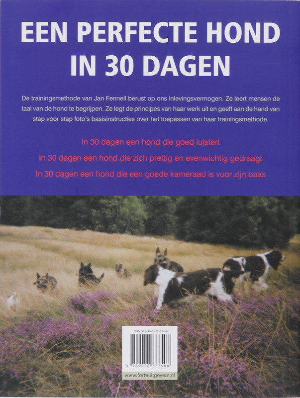 Een Perfecte Hond In 30 Dagen achterkant