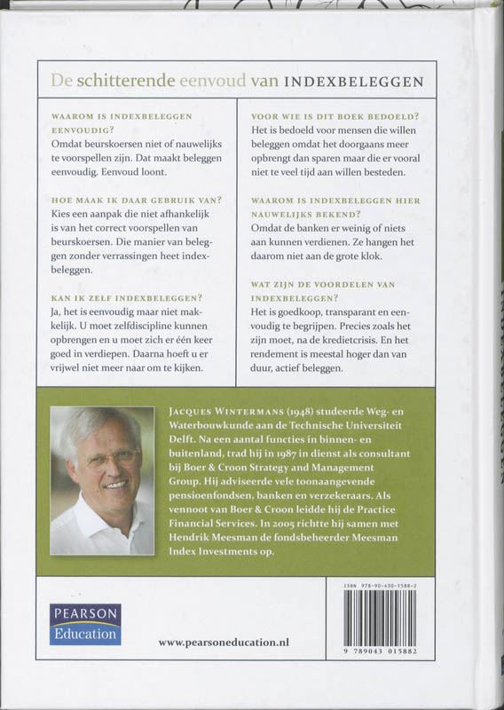 De Schitterende Eenvoud Van Indexbeleggen achterkant