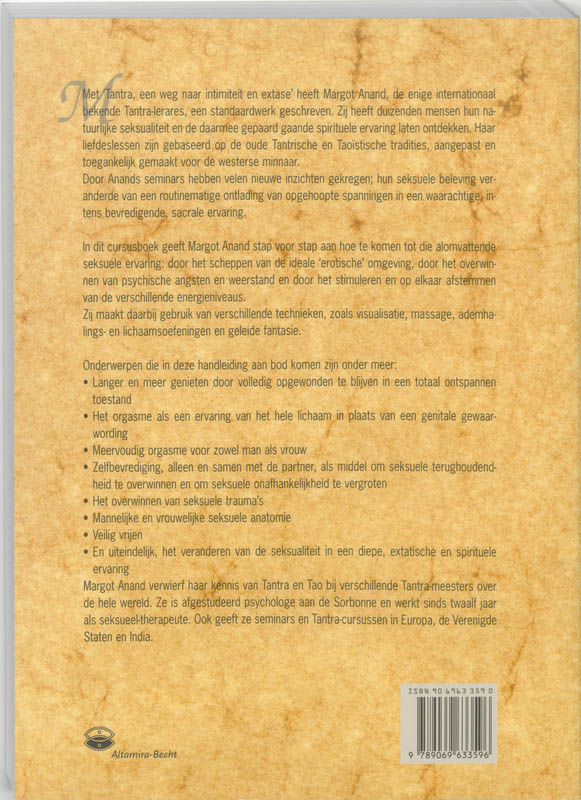Tantra, een weg naar intimiteit en extase achterkant
