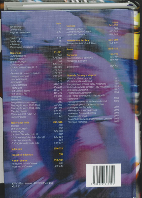 Postzegels Van Nederland En Overzeese Rijksdelen Speciale Catalogus 2010 achterkant