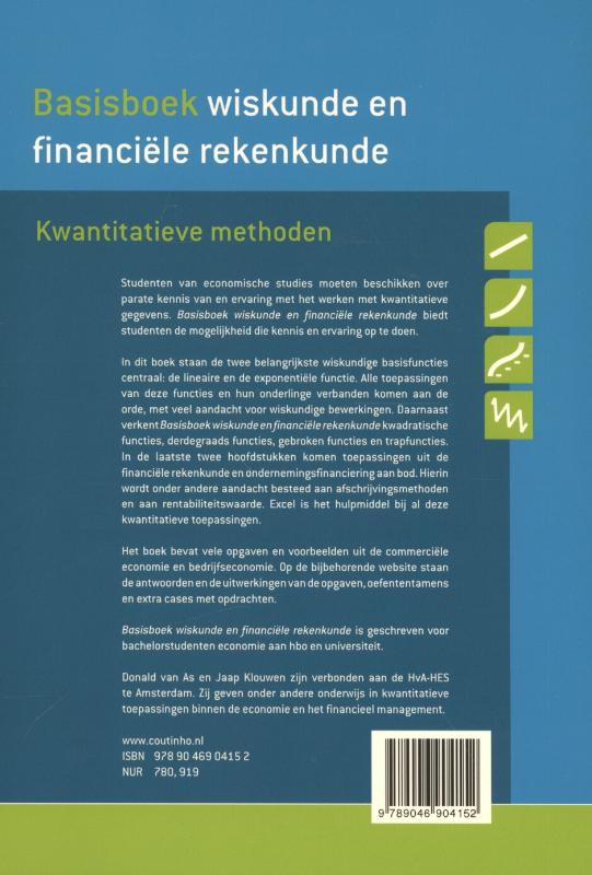 Basisboek wiskunde en financiele rekenkunde achterkant