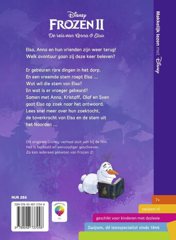 Frozen 2 De reis van Anna & Elsa / Makkelijk lezen met Disney achterkant