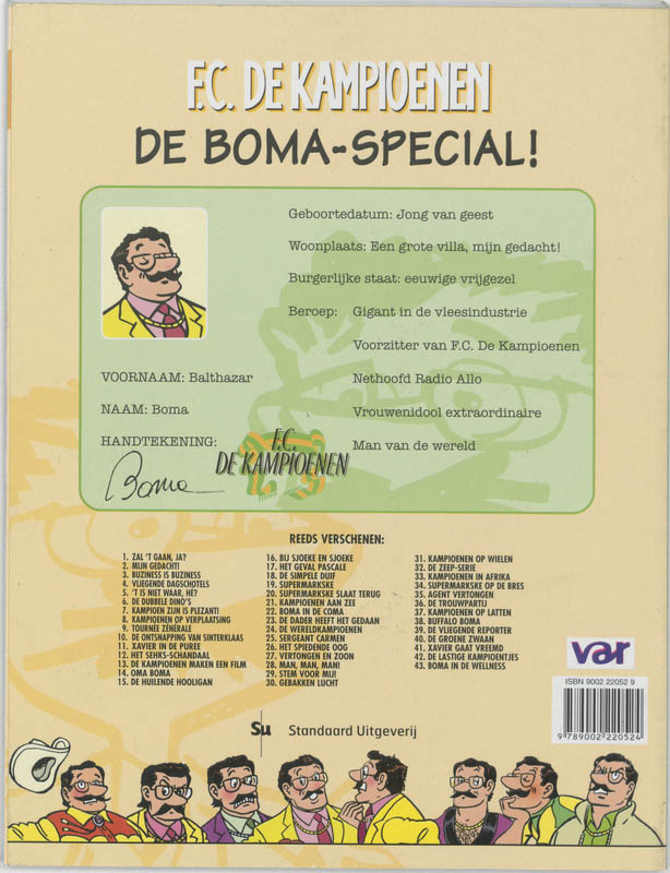 Boma Special / F.C. De Kampioenen achterkant