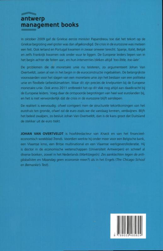 Het einde van de euro achterkant