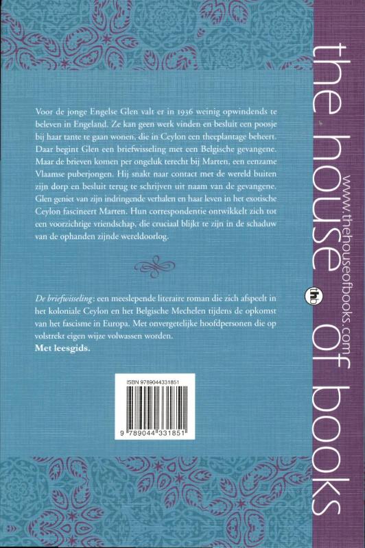 De briefwisseling achterkant