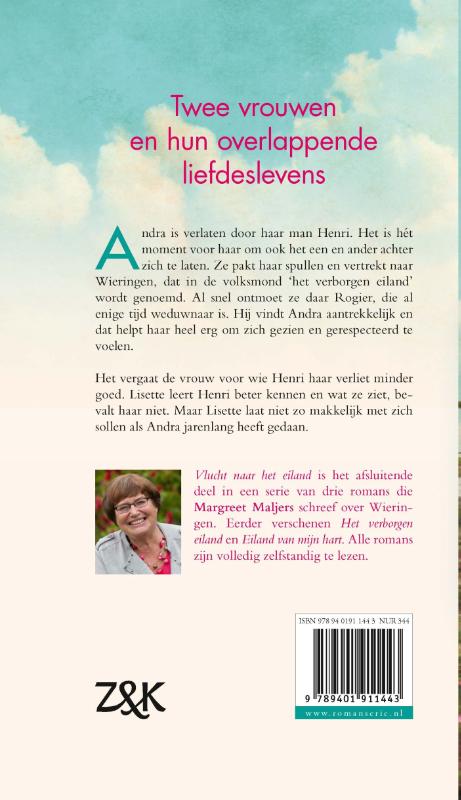 Vlucht naar het eiland achterkant