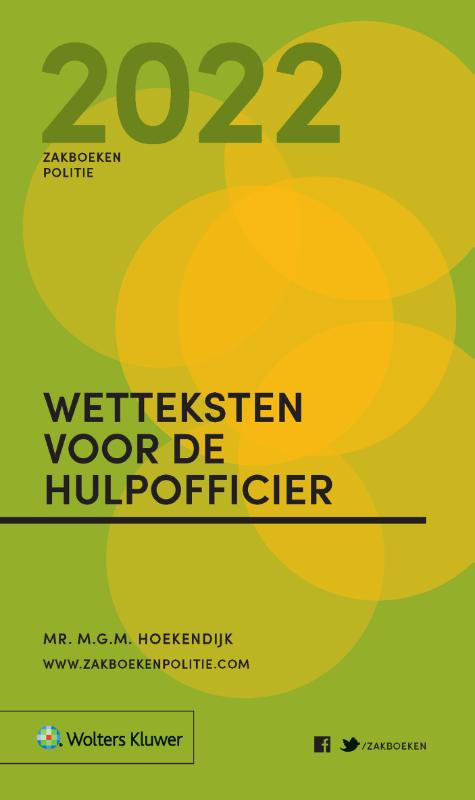 Zakboek Wetteksten voor de Hulpofficier 2022