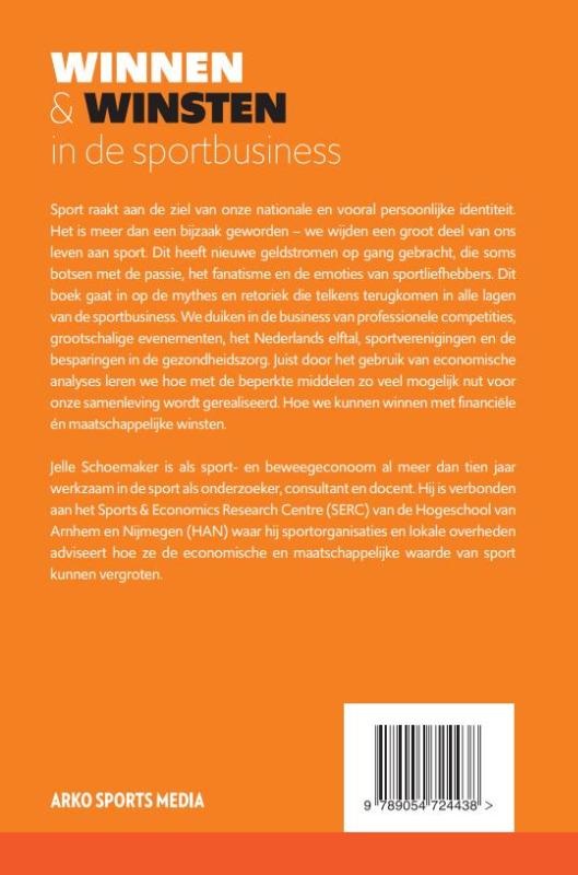 Winnen & winsten in de sportbusiness achterkant
