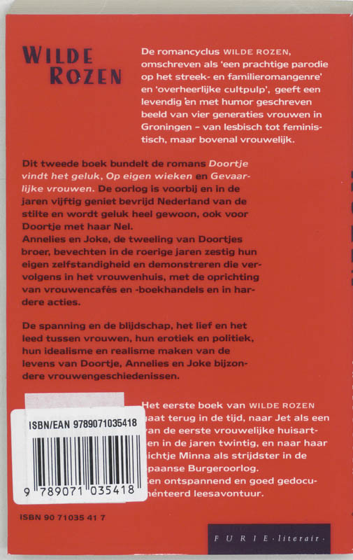 Wilde rozen Tweede boek achterkant