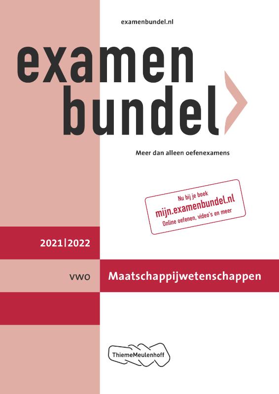 Examenbundel vwo Maatschappijwetenschappen 2021/2022