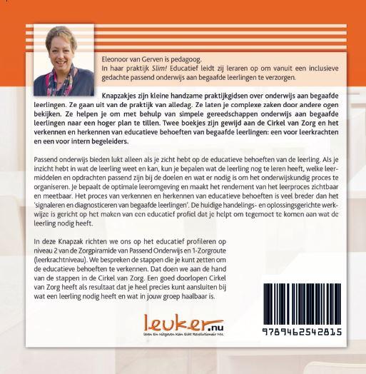 Knapzak praktijkgidsen  -   De cirkel van zorg voor leerkrachten achterkant