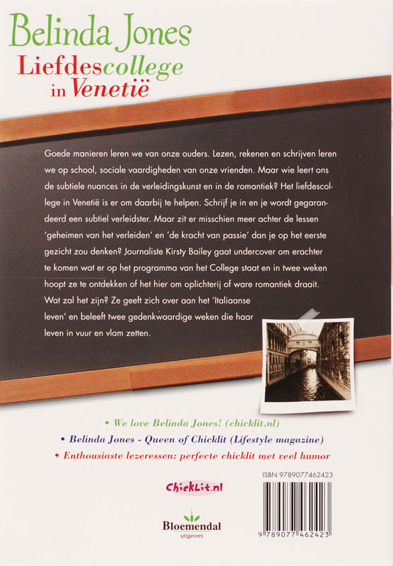 Liefdescollege In Venetie achterkant