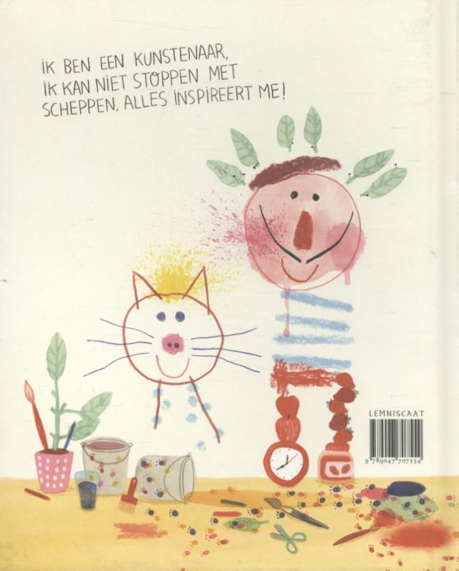 Ik ben een kunstenaar achterkant