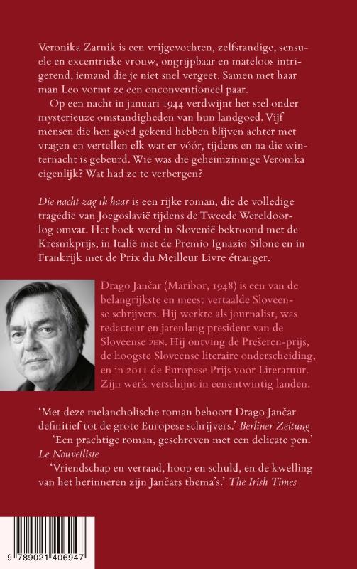 Die nacht zag ik haar achterkant