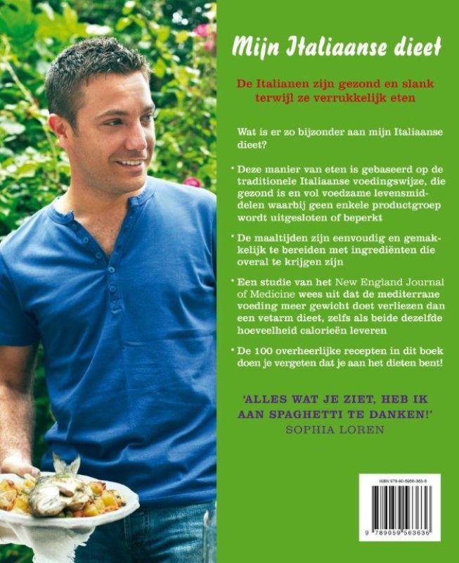 Mijn Italiaanse dieet achterkant