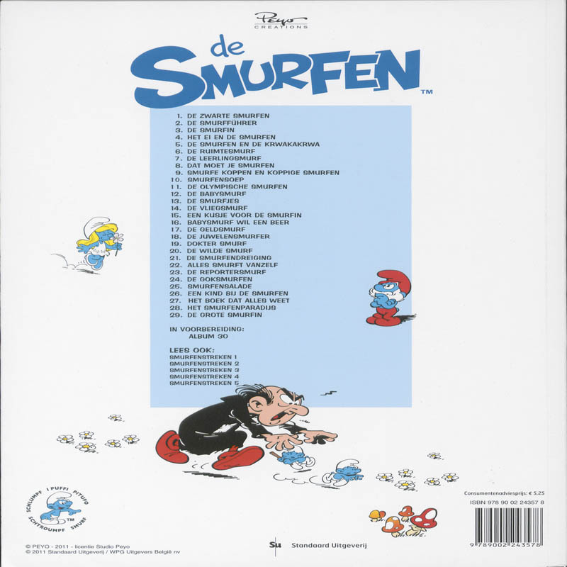 De Smurfen 08 Dat Moet Je Smurfen achterkant