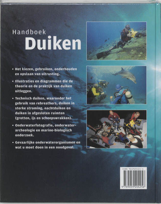 Handboek Duiken achterkant