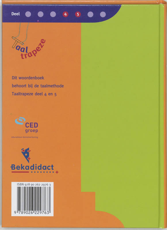 Taaltrapeze 4/5 woordenboek achterkant